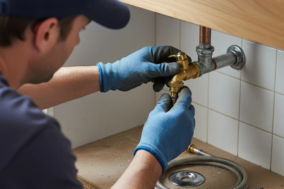Shutoff valve and fitting work during Faucet and Fixture Repair in Kealia